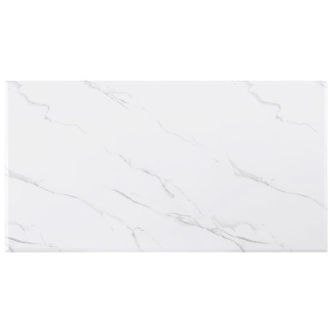 Samira Faux Marble Top Stainless Steel Coffee Table GoldWhite Marble / Gold