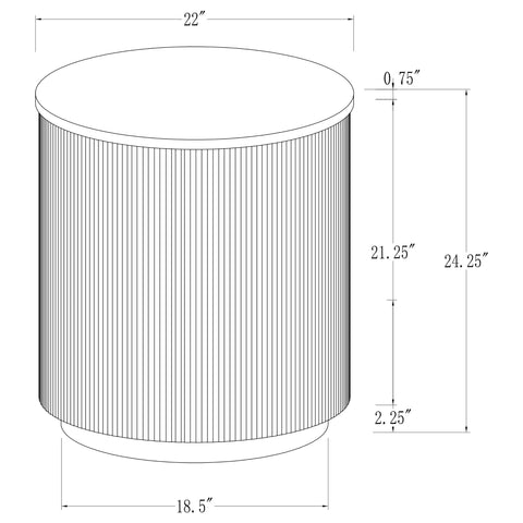 Bowen 3-piece Round Marble Coffee and End Table Set White