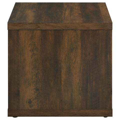 Lille Square Engineered Wood Side End Table Dark PineDark Pine