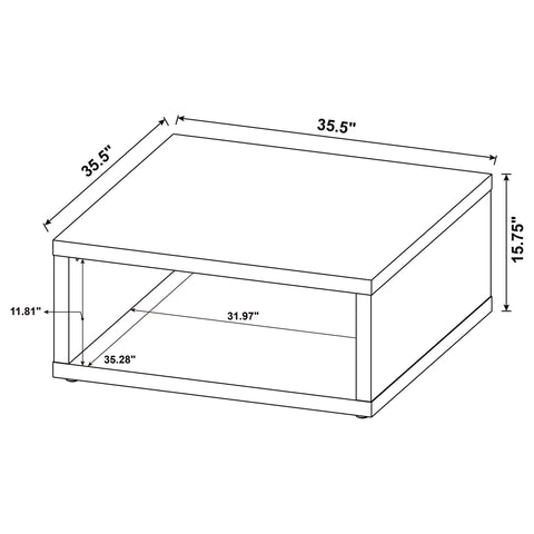 Dorian 2-piece Coffee and End Table Set Dark Pine
