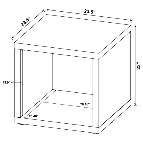 Dorian 3-piece Coffee and End Table Set Dark Pine
