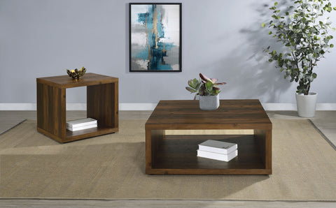 Lille Square Engineered Wood Coffee Table Dark PineDark Pine