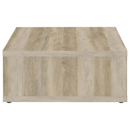 Lille Square Engineered Wood Coffee Table Distressed PineDistressed Pine