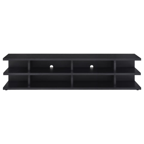Soline 78-inch 2-tier TV Stand Media Console Black