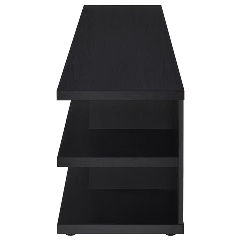 Soline 78-inch 2-tier TV Stand Media Console Black