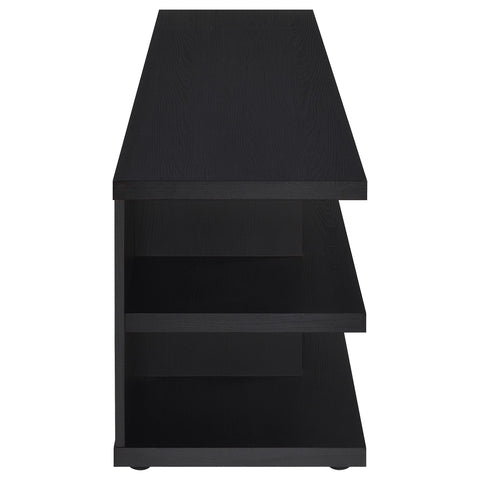 Soline 78-inch 2-tier TV Stand Media Console Black