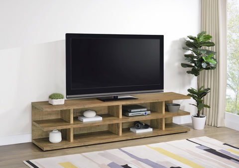 Soline 78-inch 2-tier TV Stand Media Console Mango