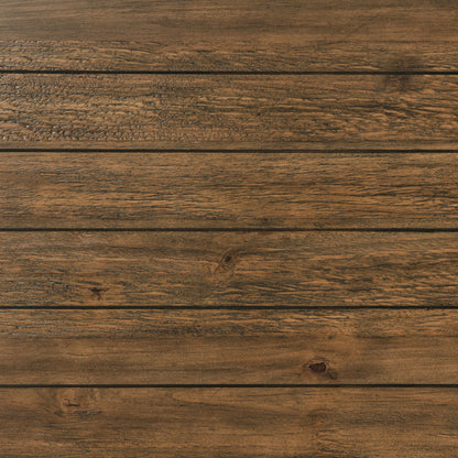 Birdie Wood Coffee Table with Shelf Distressed BrownDistressed Brown