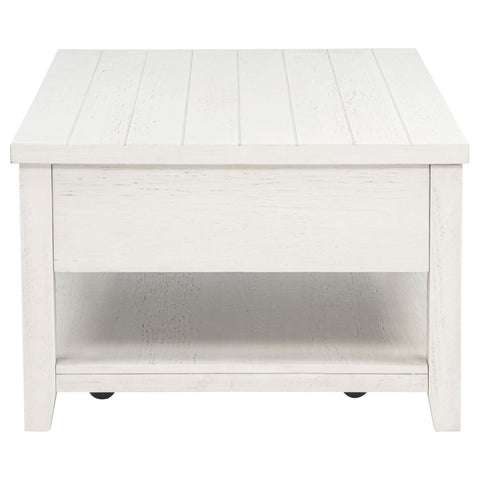 Scarlett 48-inch Mobile Lift Top Coffee Table Distressed White
