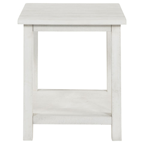Alcott 2-piece Coffee and End Table Set Distressed White