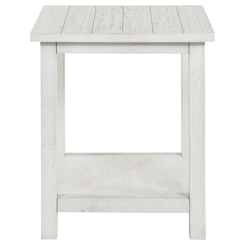 Alcott 2-piece Coffee and End Table Set Distressed White