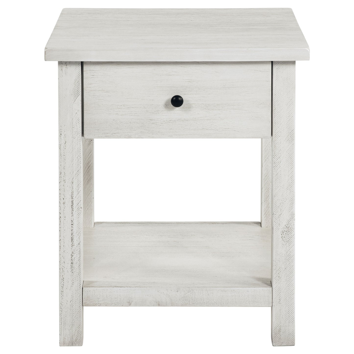 alcott 3-piece coffee and 1-drawer end table set white