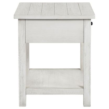 Alcott 3-piece Coffee and 1-drawer End Table Set White