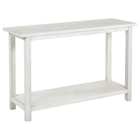 Birdie Wood Entryway Sofa Console Table WhiteDistressed White
