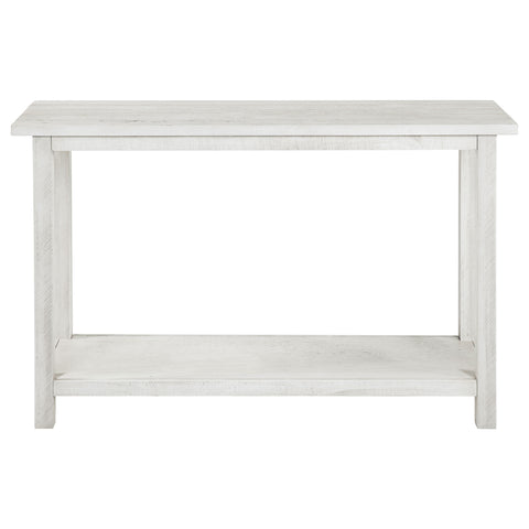 Birdie Wood Entryway Sofa Console Table WhiteDistressed White