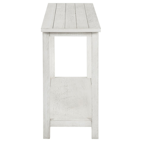 Birdie Wood Entryway Sofa Console Table WhiteDistressed White