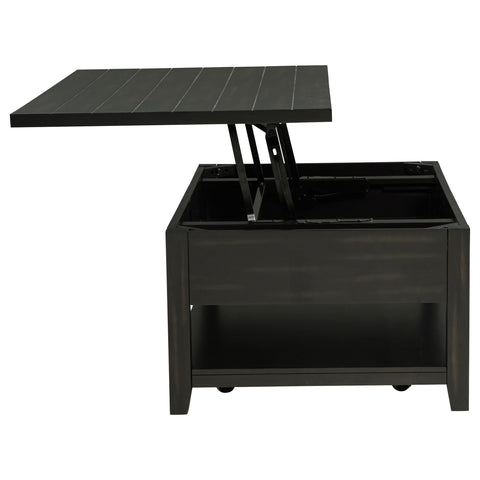 Scarlett 48-inch Mobile Lift Top Coffee Table Distressed Java