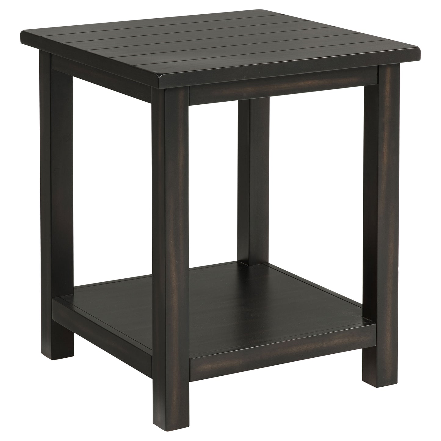 birdie wood end table with shelf javadistressed java