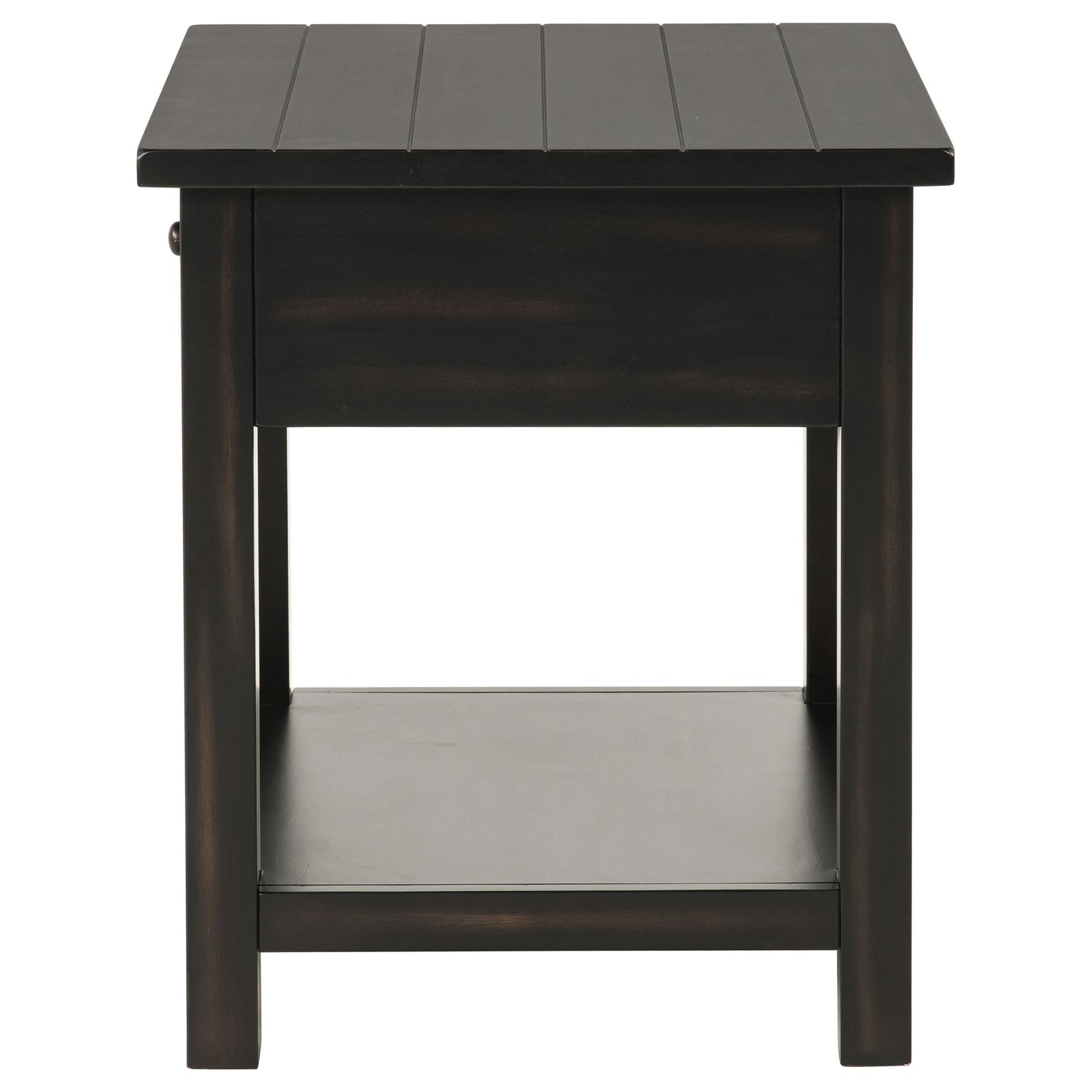 birdie 1-drawer wood end table with shelf javadistressed java