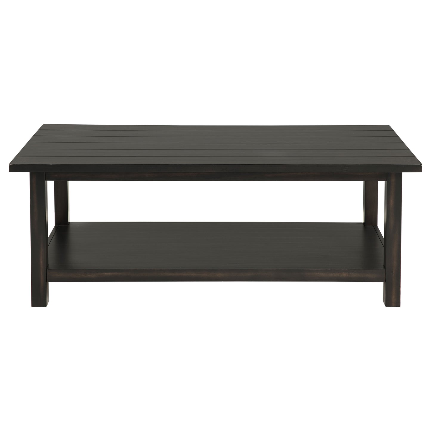 birdie wood coffee table with shelf javadistressed java