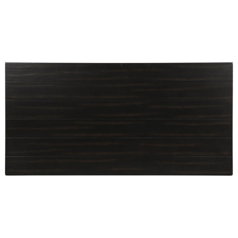 Birdie Wood Coffee Table with Shelf JavaDistressed Java