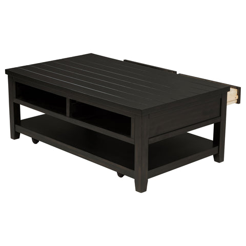 Amore 2-drawer Rectangular Coffee Table Distressed JavaDistressed Java