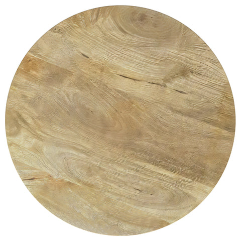 Foyet 3-piece Round Coffee and End Table Set Natural Mango