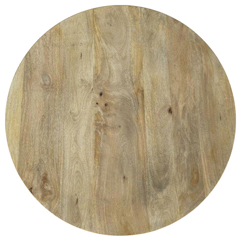 Foyet 3-piece Round Coffee and End Table Set Natural Mango