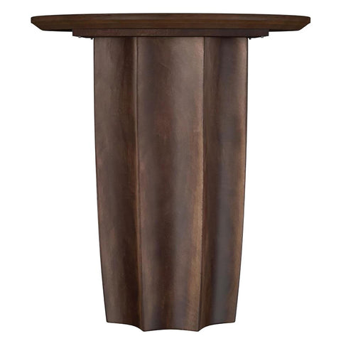 Viana 2-piece Solid Mango Wood Coffee Table Set Walnut