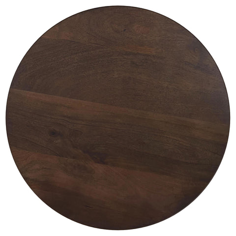 Viana 2-piece Solid Mango Wood Coffee Table Set Walnut