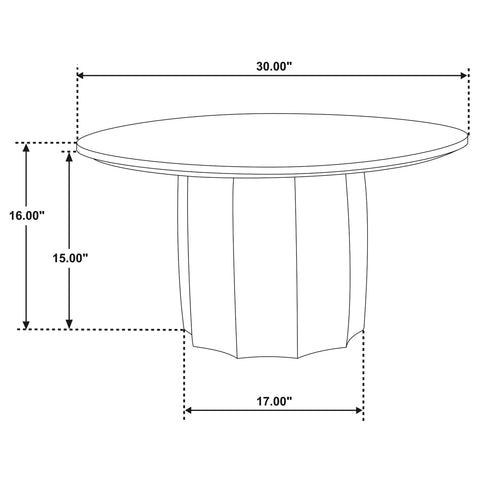 Viana Solid Mango Wood Cocktail Coffee Table Walnut