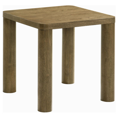 Nevado Engineered Wood Accent Side End Table Brown Oak