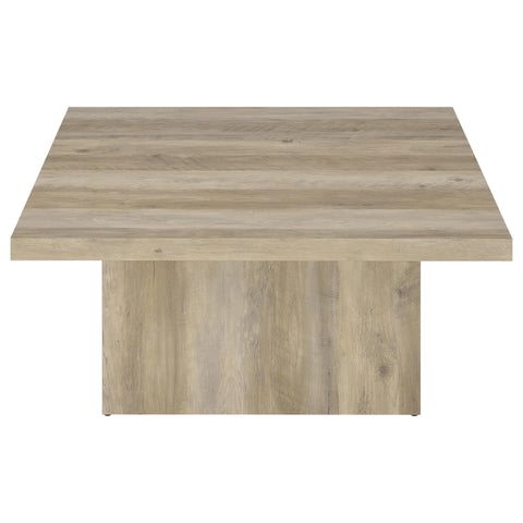 Rocco 2-piece Square Coffee End Table Set Distressed Pine