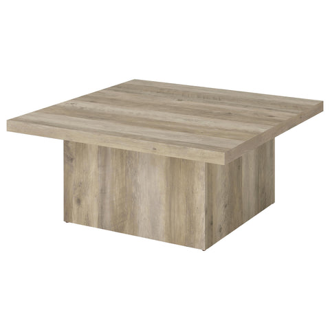 Rocco 3-piece Square Coffee End Table Set Distressed Pine