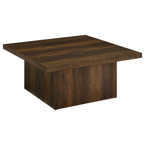 Rocco 2-piece Square Coffee and End Table Set Dark Pine