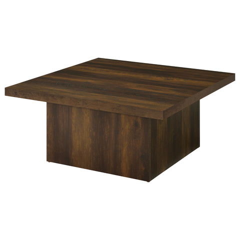 Rocco 3-piece Square Coffee and End Table Set Dark Pine