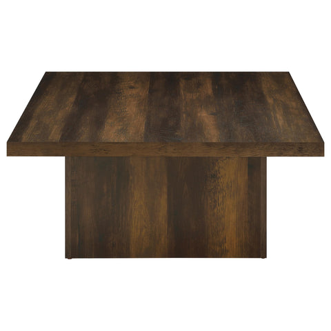 Rocco 3-piece Square Coffee and End Table Set Dark Pine