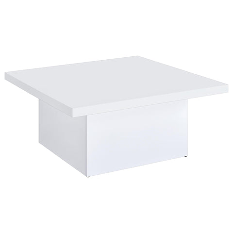 Rocco 3-piece Square Coffee End Table Set White High Gloss