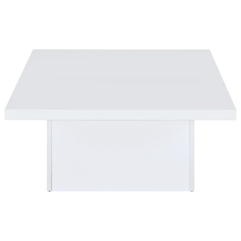Rocco 3-piece Square Coffee End Table Set White High Gloss