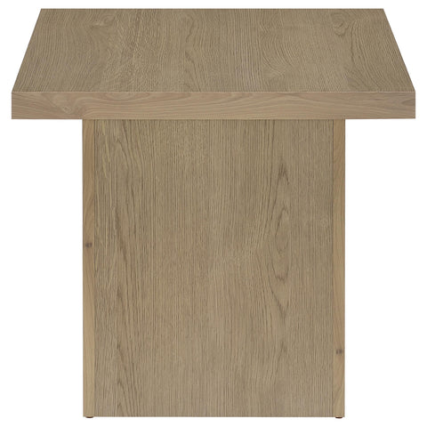 Rocco 2-piece Square Cocktail Coffee End Table Set Latte
