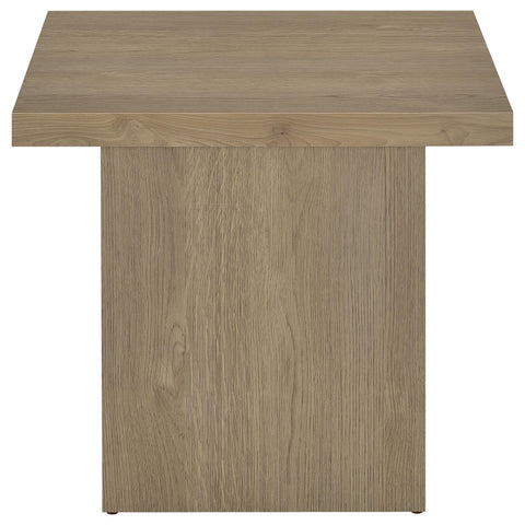 Rocco 3-piece Square Cocktail Coffee End Table Set Latte