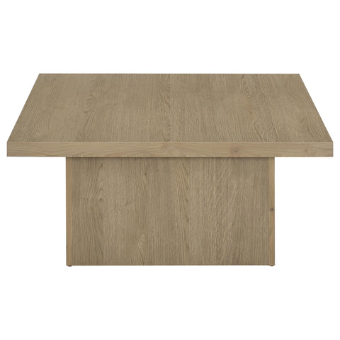 Rocco 3-piece Square Cocktail Coffee End Table Set Latte