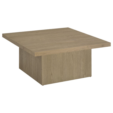 Rocco Square Engineered Wood Cocktail Coffee Table Latte