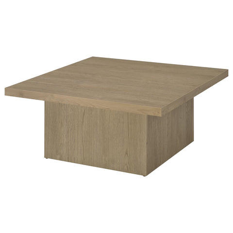 Rocco Square Engineered Wood Cocktail Coffee Table Latte