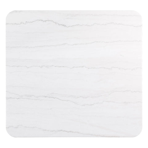 Etienne 2-Piece Square Marble Top Coffee and End Table Set Charcoal