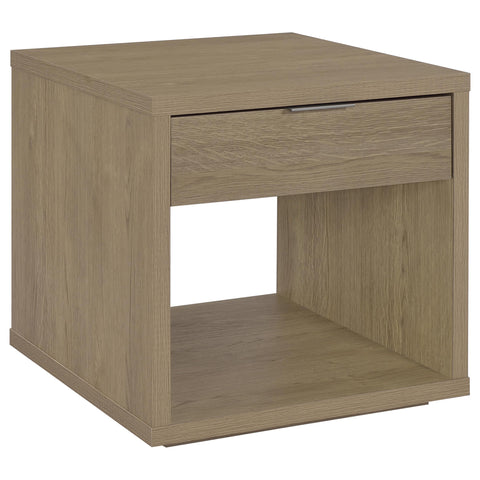 Baldacci 2-Piece Coffee and End Table Set with Storage Latte