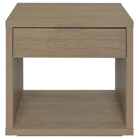 Baldacci 2-Piece Coffee and End Table Set with Storage Latte