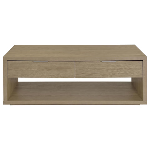 Baldacci 3-Piece Coffee and End Table Set with Storage Latte