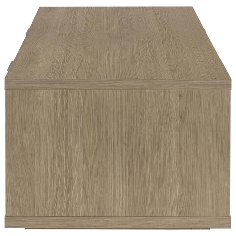 Baldacci 2-Drawer Rectangular Coffee Table with Open Shelf Latte