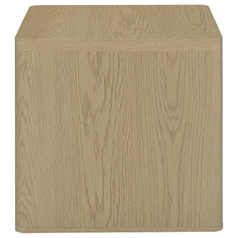 Robyn Square End Table with Open Shelf Greige